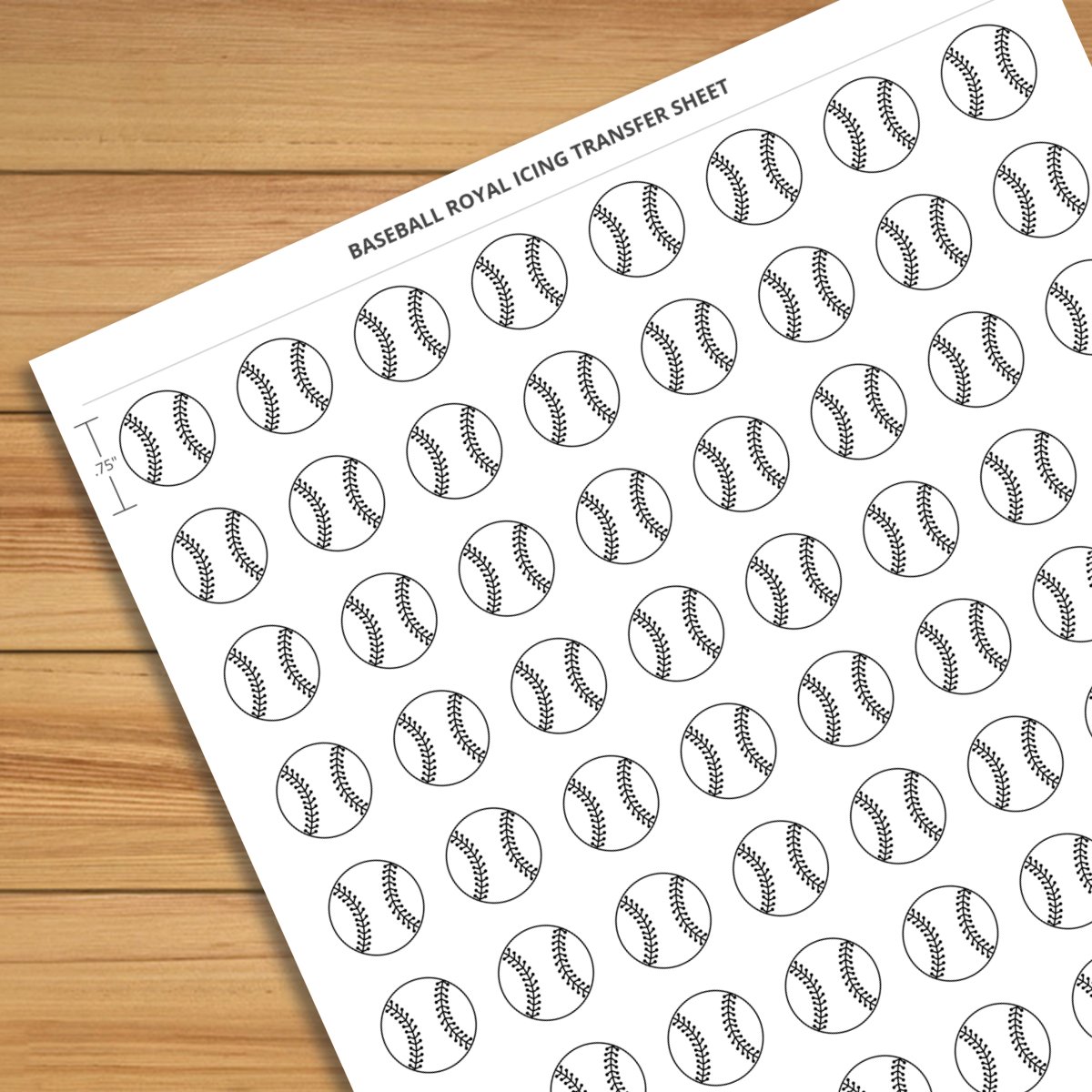 baseball-0-75-inch-royal-icing-transfer-sheet