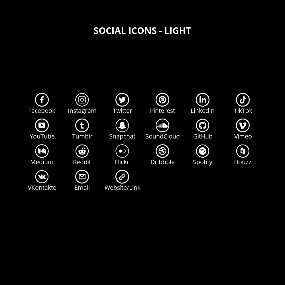 Social Icons for WooCommerce Emails – Social Icons Light List
