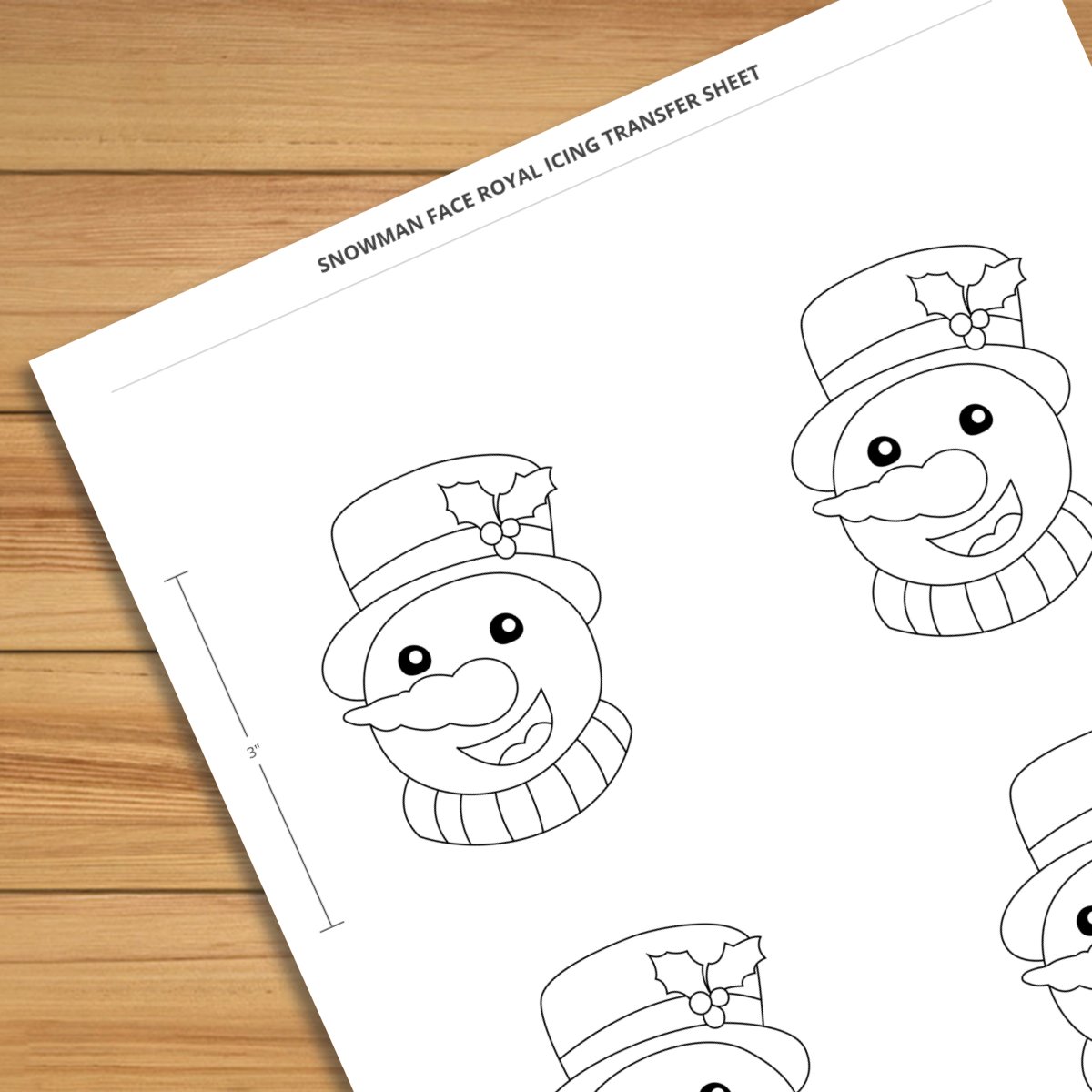 snowman-face-3-inch-royal-icing-transfer-sheet