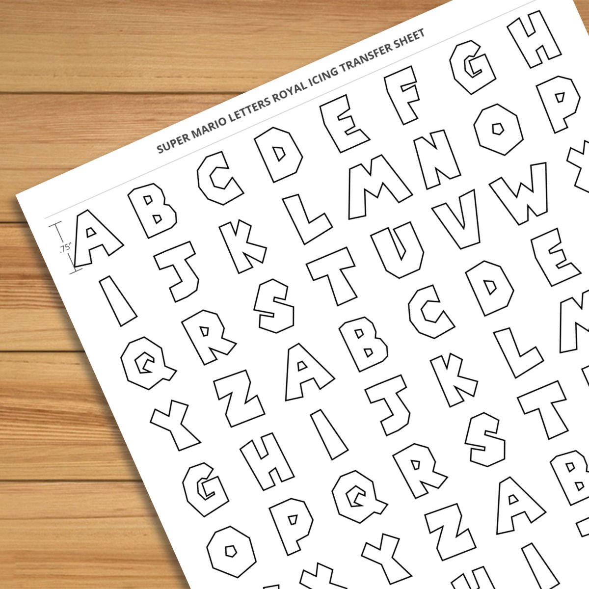 super-mario-letters-0-75-inch-royal-icing-transfer-sheet