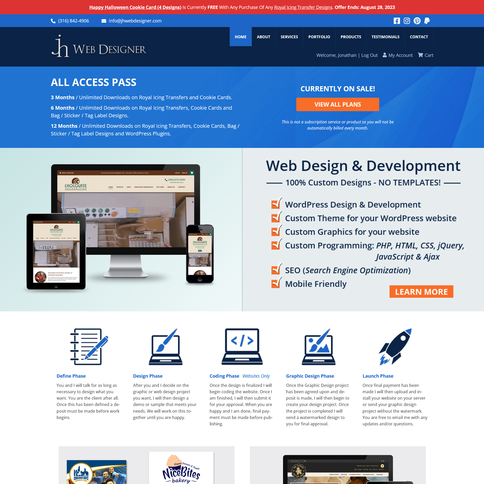 Website Front End : Displaying a Store Notice about the Free Product being offered