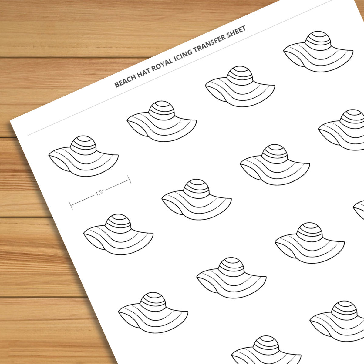 beach-hat-1-5-inch-royal-icing-transfer-sheet