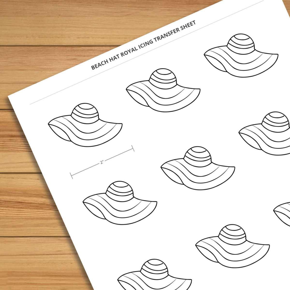 beach-hat-2-inch-royal-icing-transfer-sheet